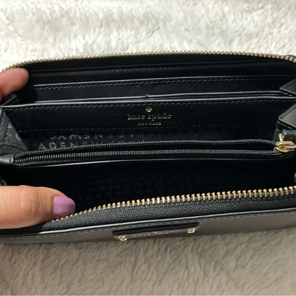 Kate Spade Grove Street Neda Black Zip Around Wallet - Picture 3 of 6